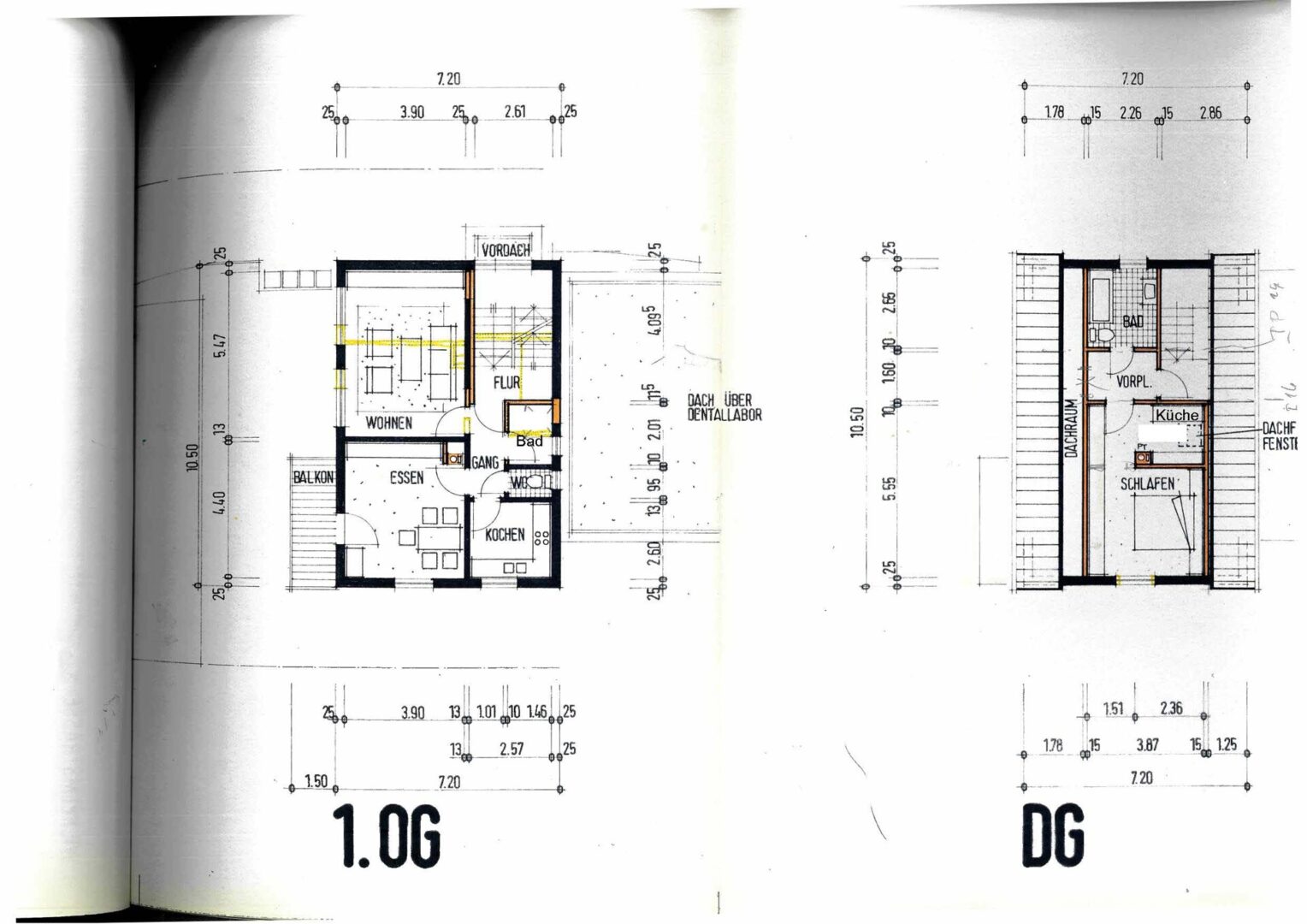 Grundriss 1. OG und DG