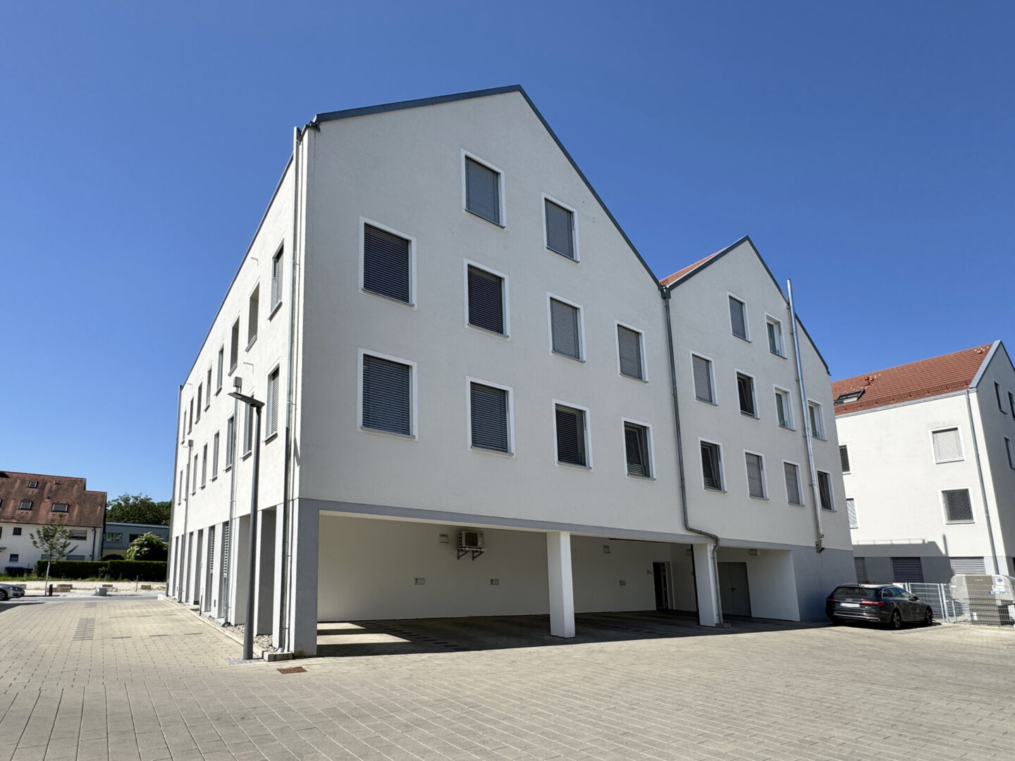 Überdachter Stellplatz